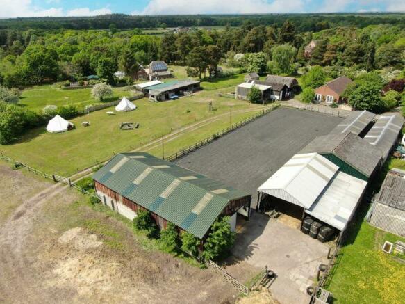 Aerial overview of site