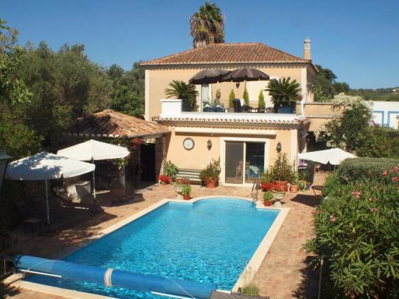 Rear of villa