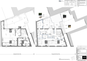 0201 FIRST FLOOR PLANS EXISTING AND PROPOSED.pdf