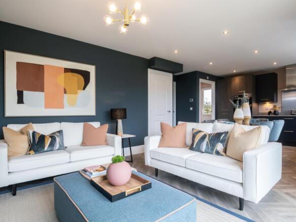 Family area of the Overton, a 4 bedroom house