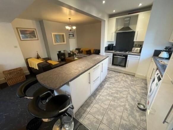 Open plan kitchen diner and living space