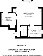 Floorplan area for info only, not for £/sq. ft valuation