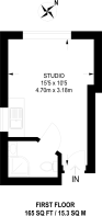 Floorplan area for info only, not for £/sq. ft valuation