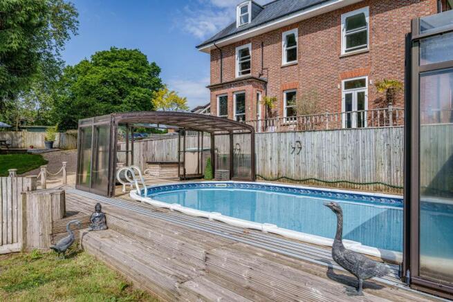Front Elevation with Swimming Pool