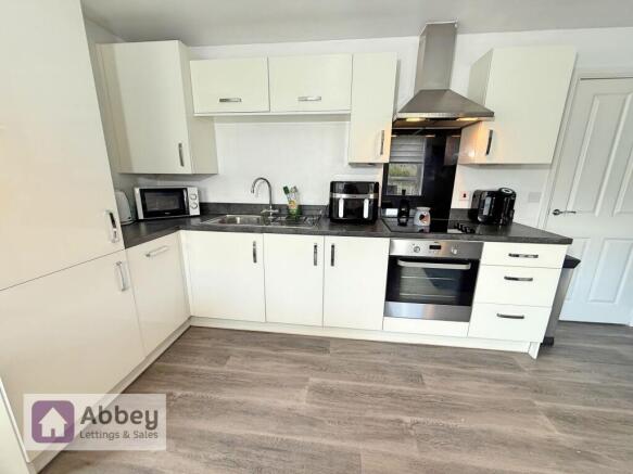 Open plan kitchen living area