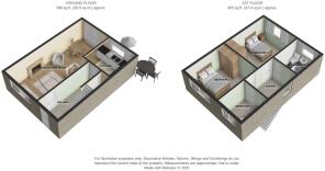 3D Floor Plan - Not To Scale