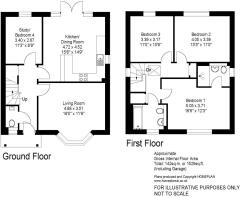 Plot 1 Kings Farm Lane - Floorplan without the gar