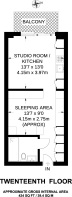 Floorplan area for info only, not for Â£/sq. ft valuation