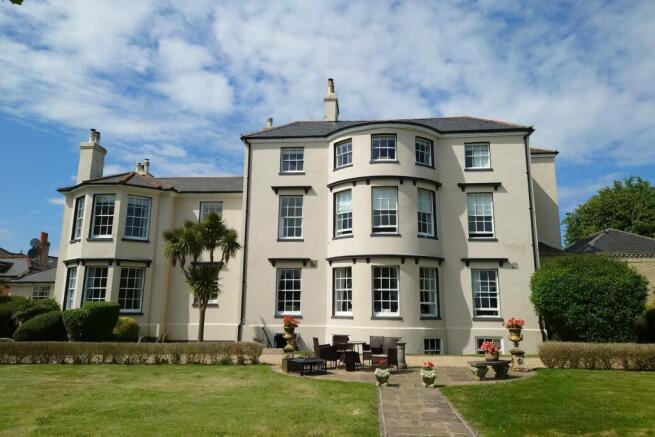 Rear of block