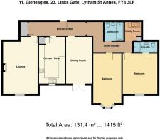 11, Gleneagles, 23, Links Gate, Lytham St Annes, F