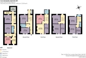 1 & 1a Montpelier, Bath BA1 2RF - Coloured Plans.j