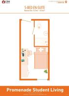 5 Bed Ensuite Room Floorplan