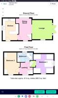 Ground and first floor, floor plans