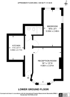 Floorplan area for info only, not for £/sq. ft valuation