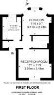 Floorplan area for info only, not for £/sq. ft valuation