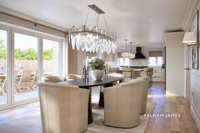 Open Plan Kitchen Dining, Ash House, Stonefield Close, Rippingale (rendered image)