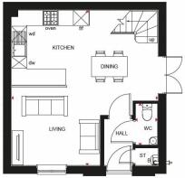 Amber ground floorplan Darwin Green BH