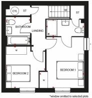 Amber first floorplan Darwin Green BH