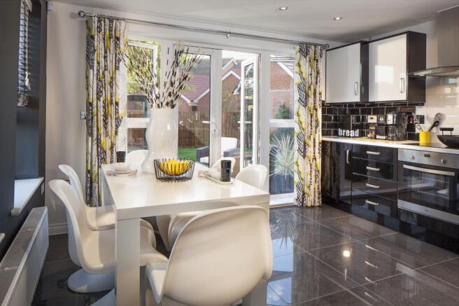 Kitchen with French Doors