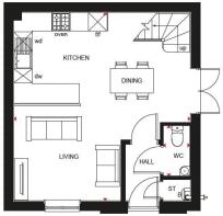 Amber ground floorplan Darwin Green BH