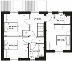 FIRST FLOOR PLAN OF THE HEMINGFORD