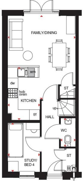 Hawley ground floor plan