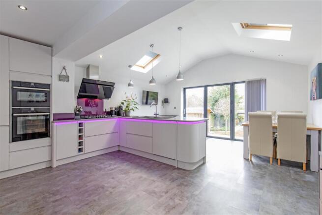Extended Ultra Modern Dining Kitchen