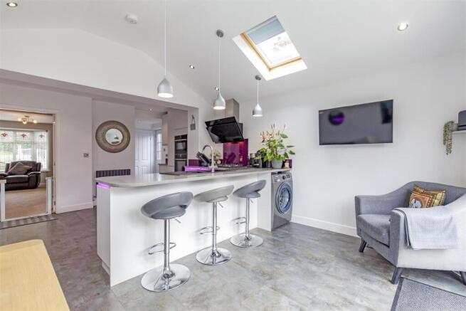 Extended Ultra Modern Dining Kitchen