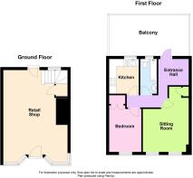 Floor-plan- Coronation Shop, Chapel Street, Tregar