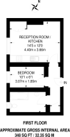 Floorplan area for info only, not for £/sq. ft valuation