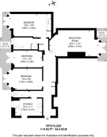 Floorplan area for info only, not for £/sq. ft valuation