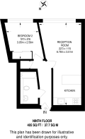 Floorplan area for info only, not for £/sq. ft valuation