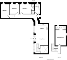 Floorplan The Cottar House Studio