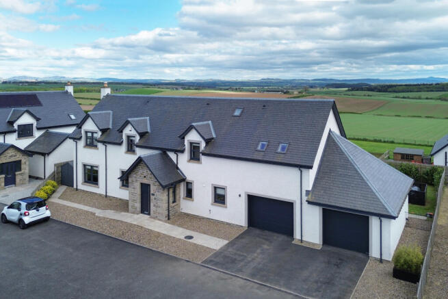 Front Elevation, Drive And Double Garage
