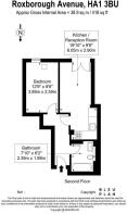 Floor Plan{2}Flat 20, 2 Roxborough Avenue. (ID 152