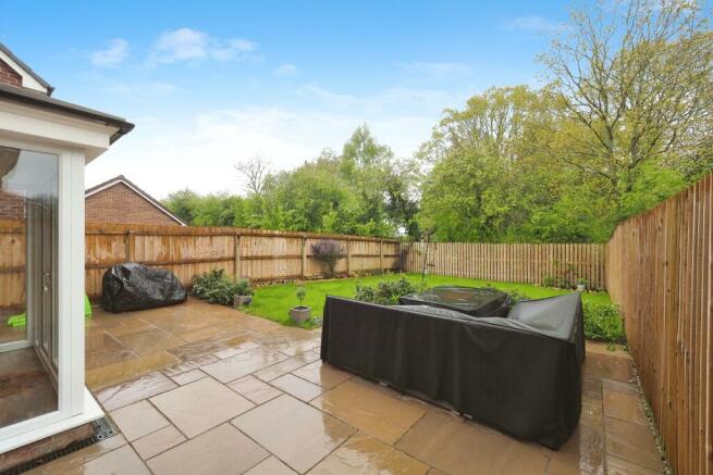 Landscaped and Very Private Garden with Sandstone Patio, Lawn and Beds - Not Overlooked