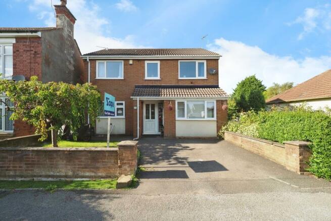 Front shot of this uniquely spacious family home