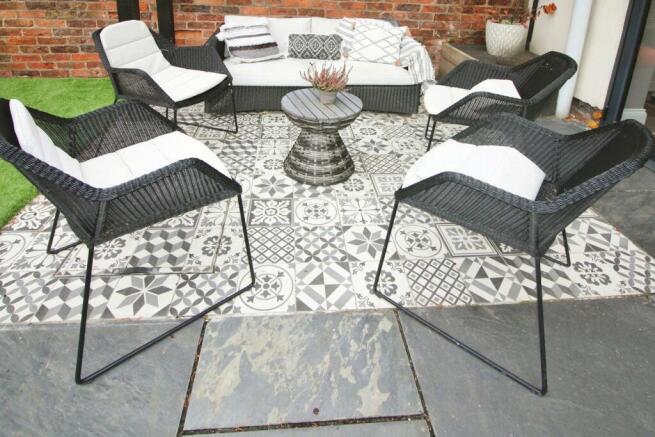 Garden seating area
