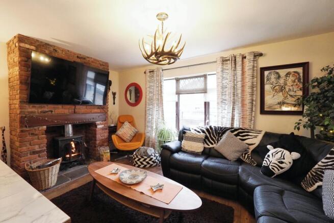 Cosy yet spacious Lounge with Log Burner