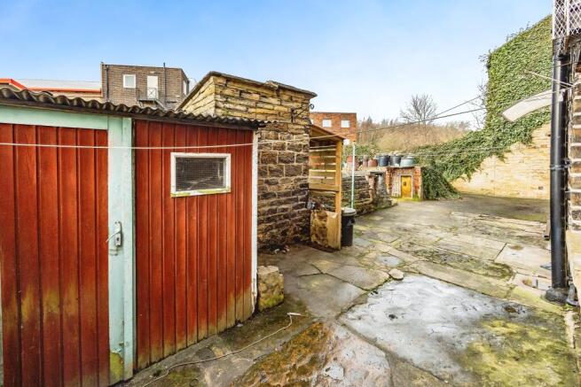 Rear of property