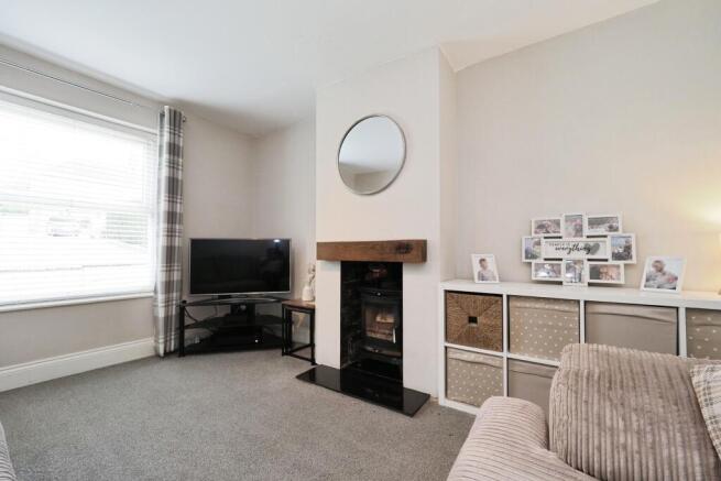 Modern Cosy Lounge with Log Burner