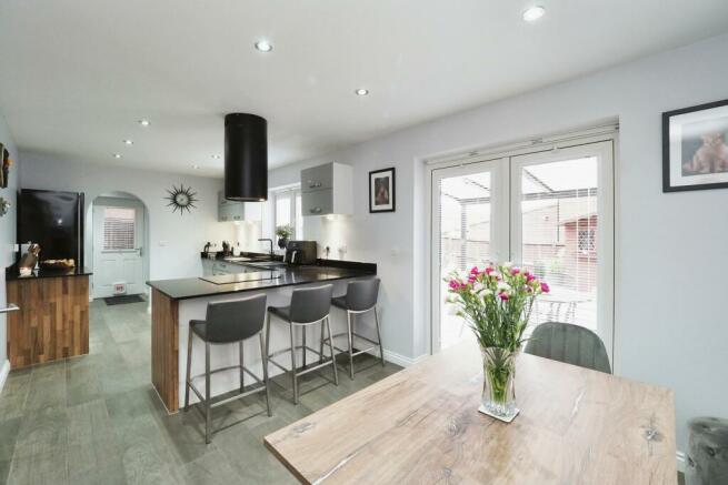 Stunning open plan kitchen, dining and breakfast