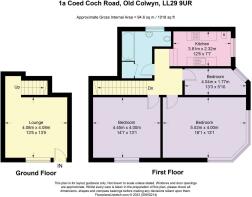 Floor Plan 1a Coed Coch Road, Old Colwyn, LL29 9UR