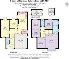 Floor Plan - 3 Cwrt y Dderwen, Colwyn Bay LL29 7BF