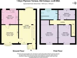 Floor plan - 1 Bryn Ffynnon Terrace, Old Colwyn LL