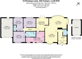 Floor Plan 12 Peulwys Lane, Old Colwyn LL29 8YD (2