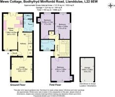 Floor plan - Mews Cottage, Bodhyfryd Minffordd Roa
