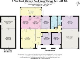 Floor plan - 9 Pine Court, Llanrwst Road, Upper Co