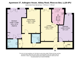 Floor plan - Apartment 37, Adlington House, Abbey 