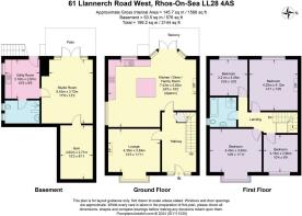 Floor Plan - 61 Llannerch Road West, Rhos-on-Sea L